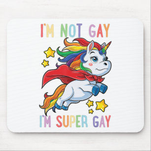 Mousepad Não Sou Gay Im Super Orgulho gay Lgbt Sinalizador