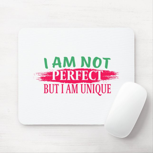Mousepad Não sou perfeito, mas sou único (Com mouse)
