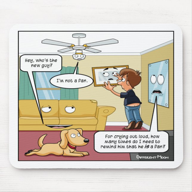 Mousepad Não sou um Pad do Mouse Punny Fan (Frente)