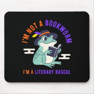 Mousepad Não sou um rato de biblioteca, sou um sapo malandr