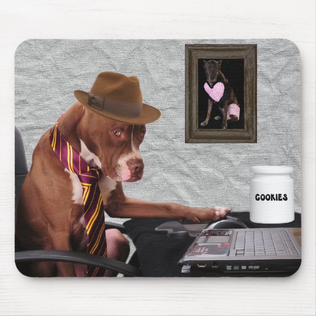 Mousepad Não suje com meus biscoitos (Frente)