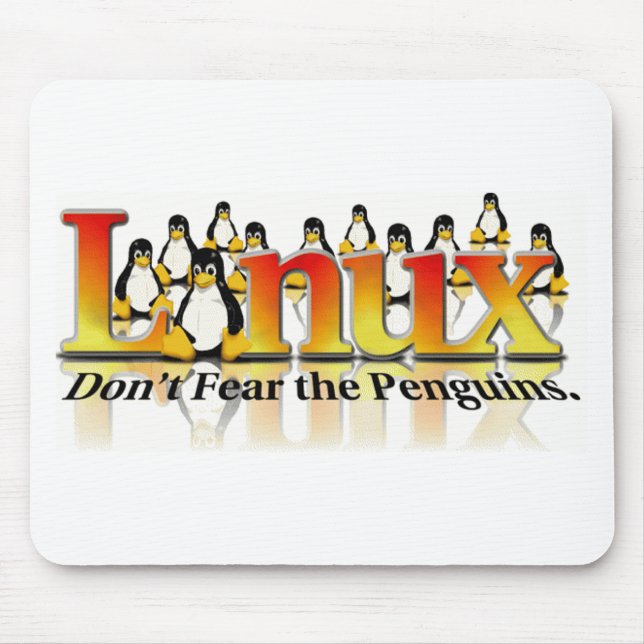 Mousepad Não tema os pinguins (Frente)