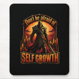 Mousepad Não Tenha Medo do Cavaleiro do Crescimento Pessoal