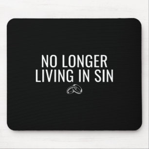 Mousepad Não Vivendo Mais Em Pecado Casamento Divertido Noi