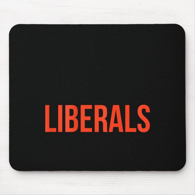 Mousepad Não Zombe dos Liberais Sem Mim Piada Sarcasmo (Frente)