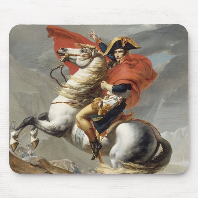 Mousepad Napoleão atravessando os Alpes - Jacques-Louis Dav (Frente)
