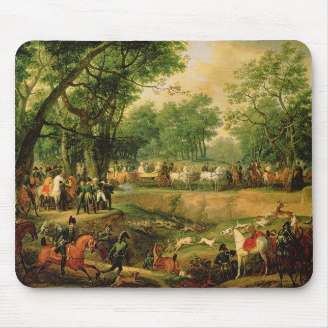 Mousepad Napoleon em uma caça na floresta de Compiegne, (Frente)