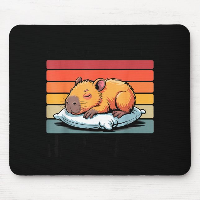 Mousepad Napybara For Men Women Cute Capybara Sleeng Nap Lo (Frente)
