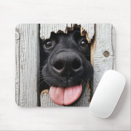 Mousepad Nariz De Retriever De Labrador Negro No Buraco De