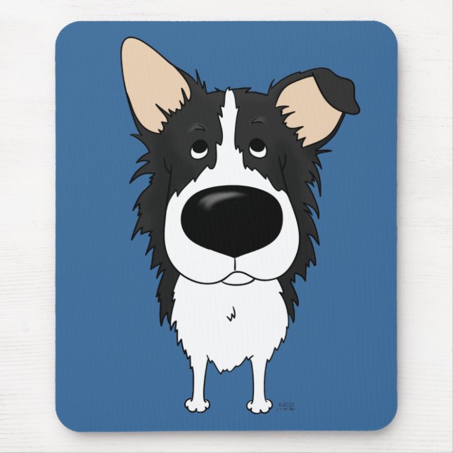 Mousepad Nariz grande border collie (Frente)