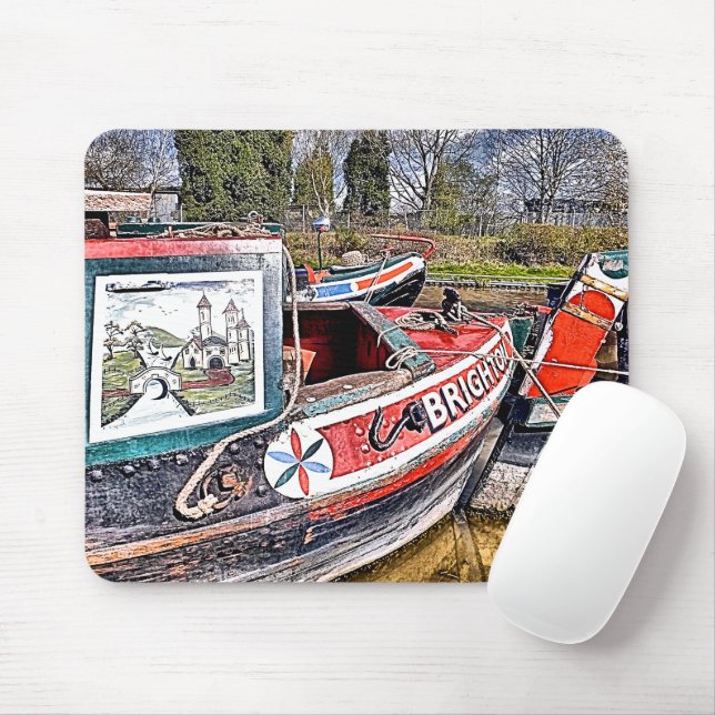 MOUSEPAD NARROWBOATS CANAIS (Com mouse)
