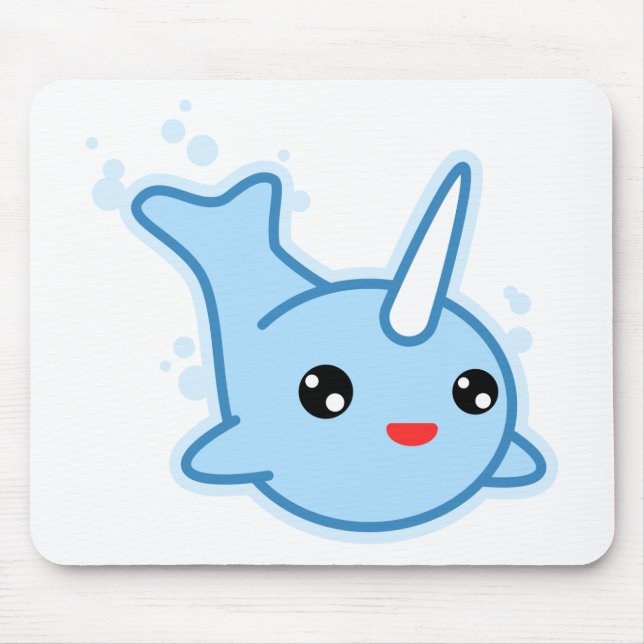 Mousepad Narwhal Kawaii (Frente)