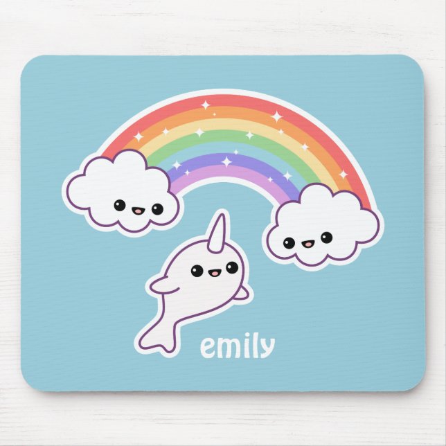 Mousepad Narwhal Voador (Frente)