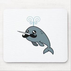 Mousepad Narwhalstache