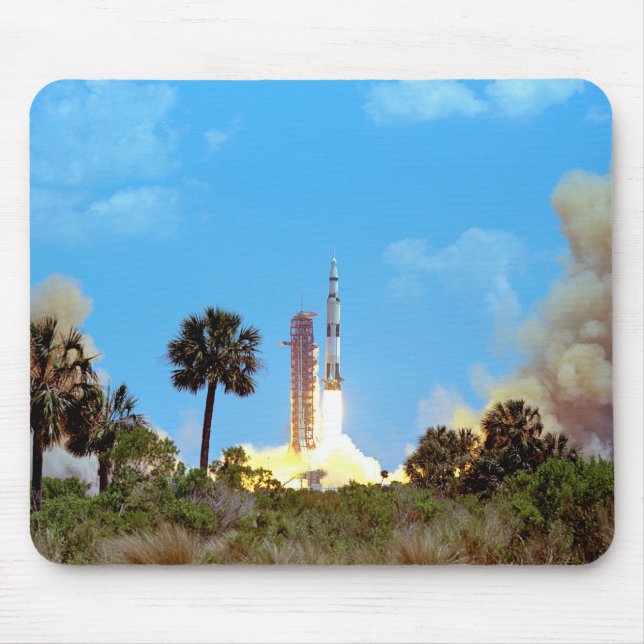 Mousepad NASA Apollo 16 Saturn V Rocket Launch (Frente)