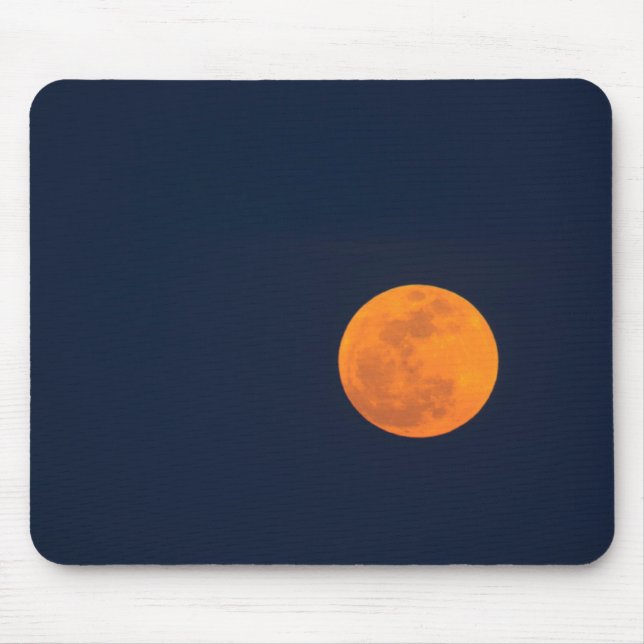 Mousepad Nascer da Lua da Super Lua | Savannah, Geórgia (Frente)