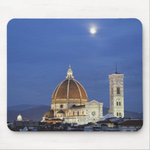 Mousepad Nascer da lua e Catedral de Florença, Basílica de