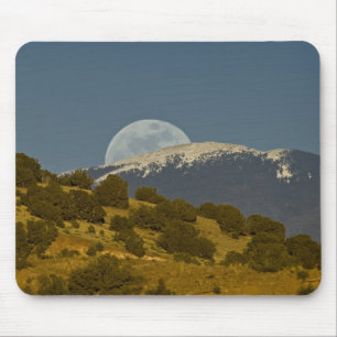 Mousepad Nascer da lua sobre as montanhas Sangre de Cristo,