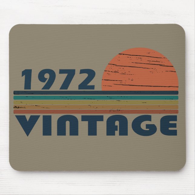 Mousepad nascer de aniversário de 1972 (Frente)