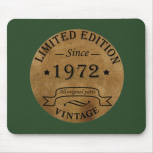 Mousepad nascer de aniversário de 1972
