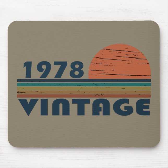 Mousepad Nascer de aniversário de 1978 (Frente)