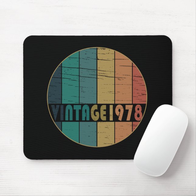 Mousepad Nascer de aniversário de 1978 (Com mouse)