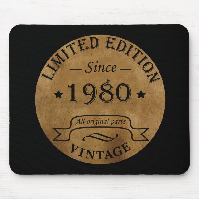 Mousepad Nascer de aniversário de 1980 (Frente)