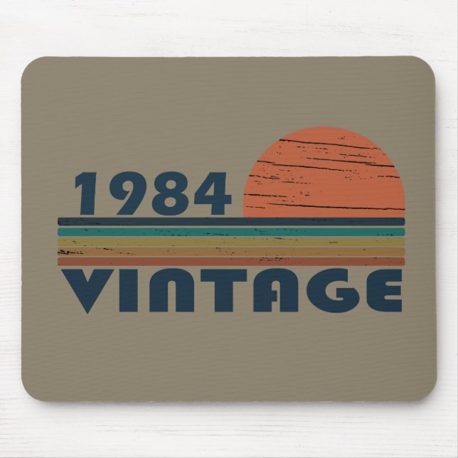 Mousepad nascer de aniversário de 1984 (Frente)