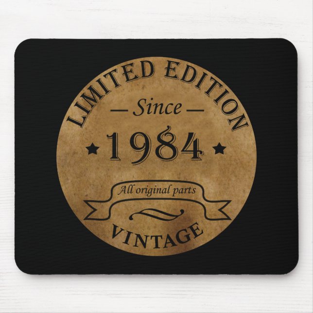 Mousepad Nascer de aniversário de 1984 (Frente)