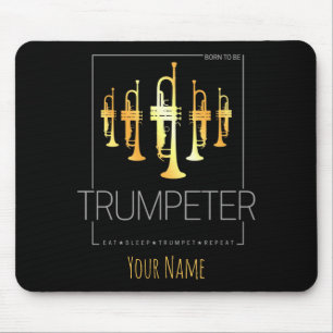 Mousepad Nascer de trompete para ser trompetista para músi
