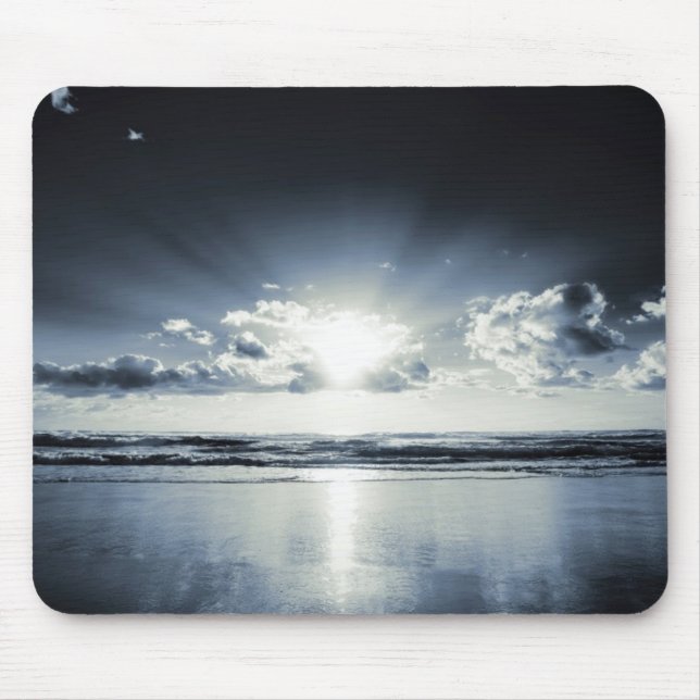 Mousepad Nascer do sol azul profundo (Frente)