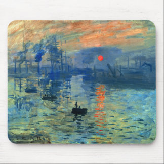 Mousepad Nascer do sol da impressão, Soleil Levant, Claude