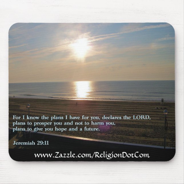 Mousepad Nascer do sol do 29:11 de Jeremiah (Frente)