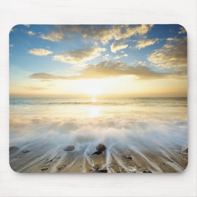 Mousepad Nascer do sol dourado (Frente)