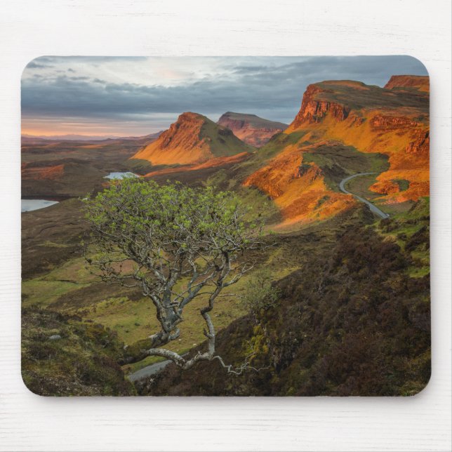 Mousepad Nascer do sol em montanhas de Quiraing em Skye, (Frente)