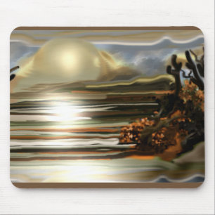 Mousepad Nascer do sol na arte do sudoeste do abstrato do