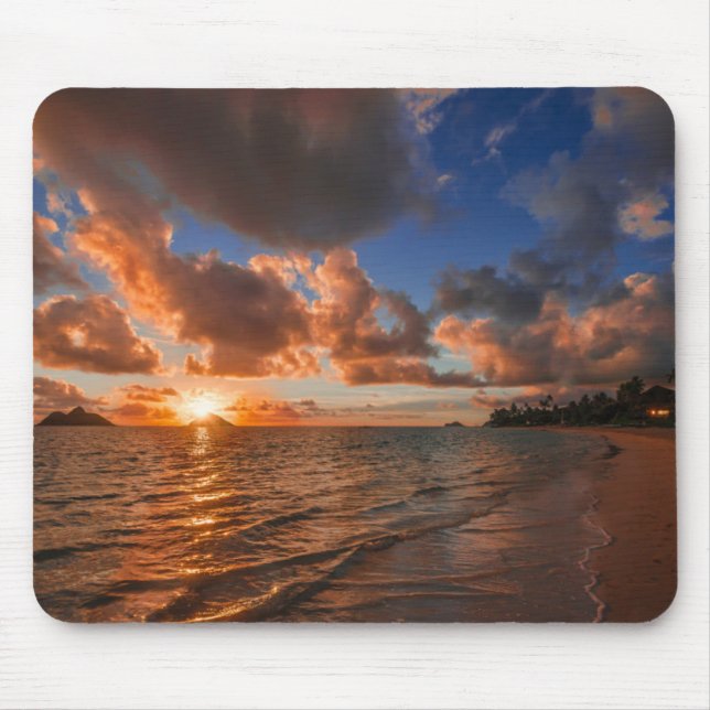 Mousepad Nascer do sol na ilha de Mokulua (Frente)