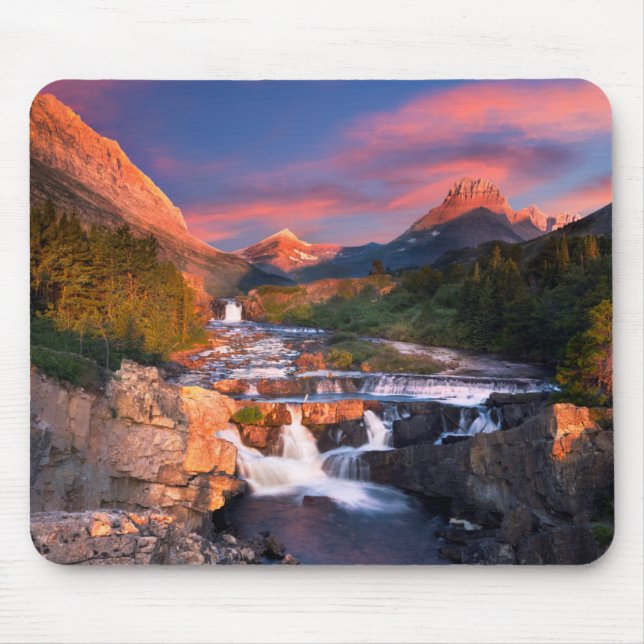 Mousepad Nascer do sol sobre a angra de Swiftcurrent (Frente)