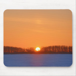 Mousepad Nascer do sol sobre a pradaria Manitoba, Canadá