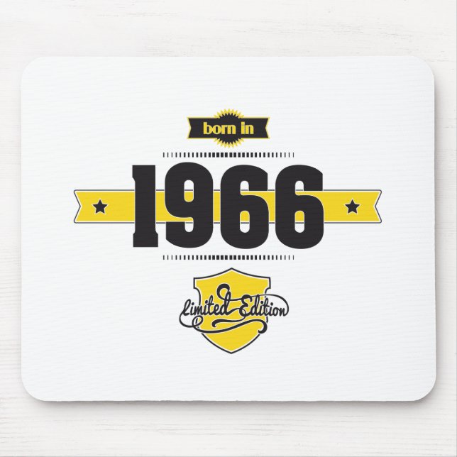 Mousepad nascer em 1966 (choco&yellow) (Frente)