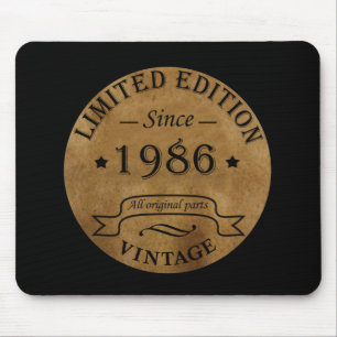 Mousepad Nascer em 1986 Vintage Classic
