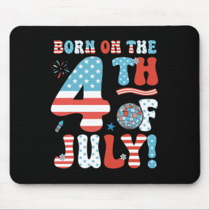 Mousepad Nascer Em 4 De Julho De Aniversário Pa