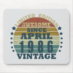 Mousepad Nascer em abril de 1986