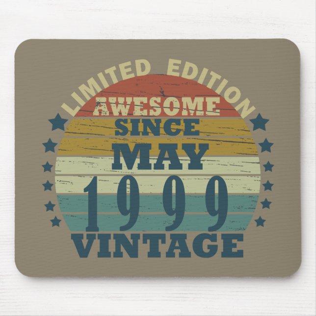 Mousepad Nascer em maio de 1999, data de nascimento (Frente)