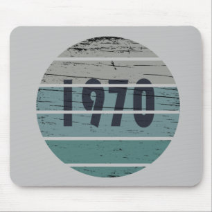 Mousepad Nascer em presente de aniversário de 1970