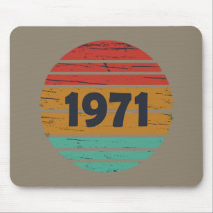 Mousepad Nascer em presente de aniversário de 1971