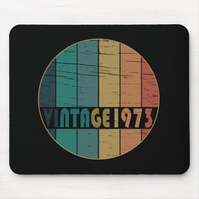 Mousepad nascer em presente de aniversário de 1973 (Frente)