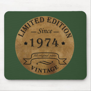 Mousepad Nascer em presente de aniversário de 1974