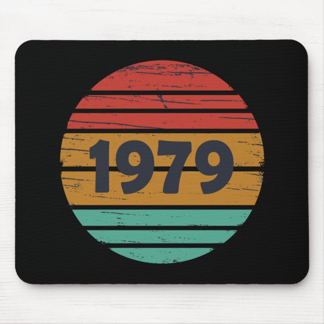 Mousepad Nascer em presente de aniversário de 1979 (Frente)