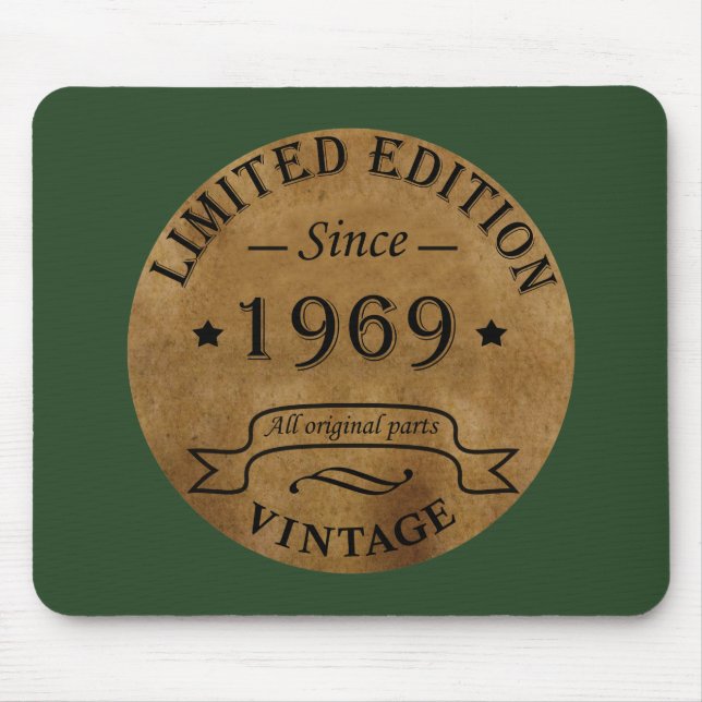 Mousepad Nascer na festa de aniversário de 1969 (Frente)